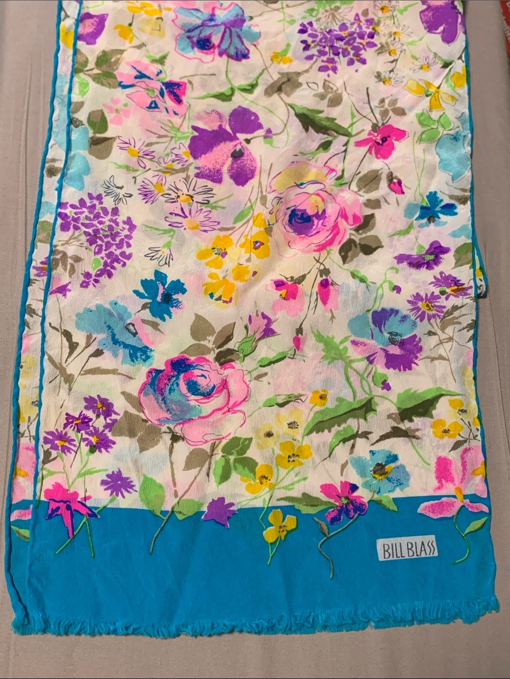 Vintage Bill Blass silk scarf
